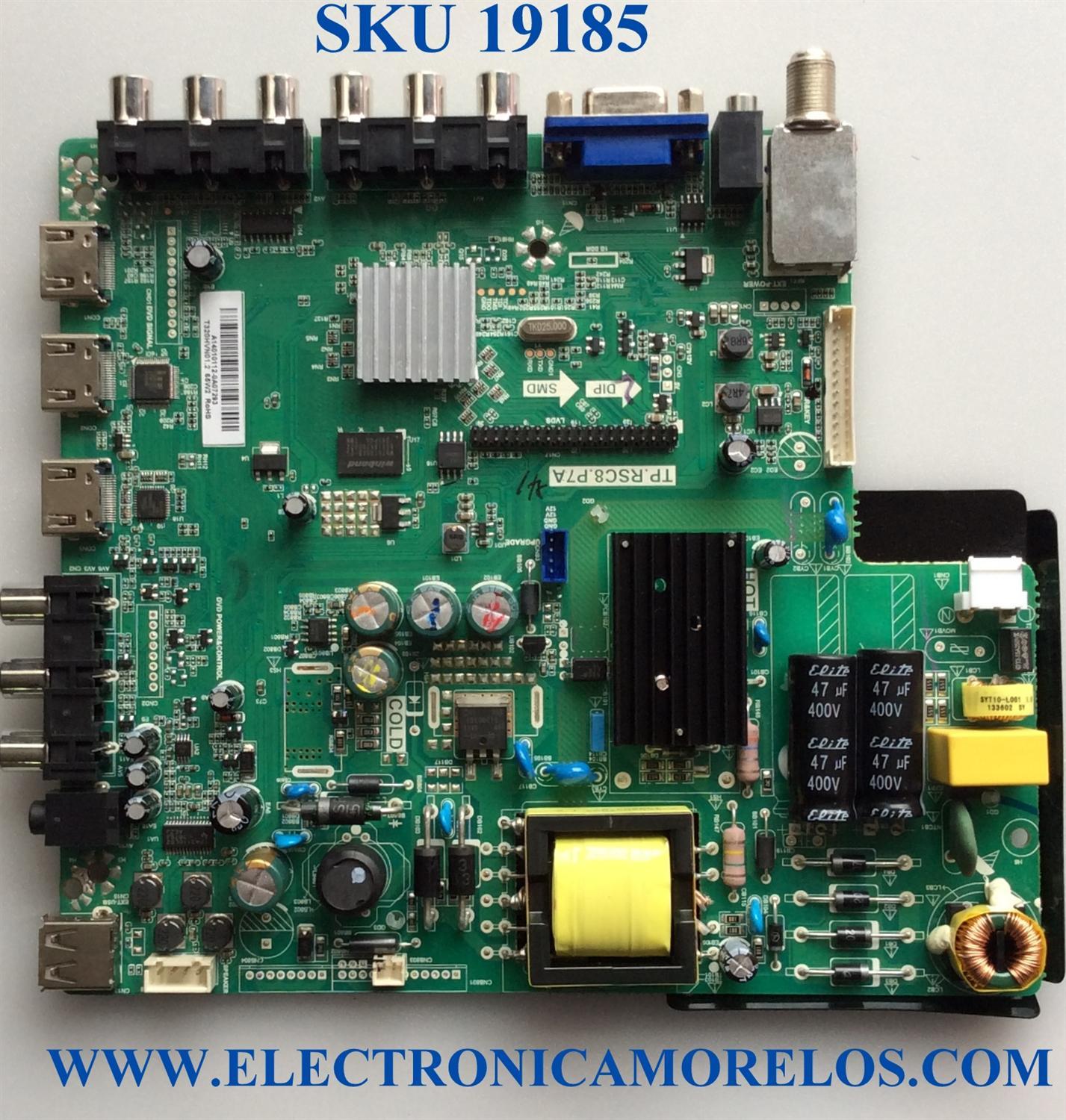 MAIN / FUENTE / (COMBO) / SCEPTRE A14010112 / TP.RSC8.P7A / T201401020 / 142123082011 / PANEL'S CN32HB812 / T320HVN01.2 / MODELOS / X325BV-FMDR8 / X32